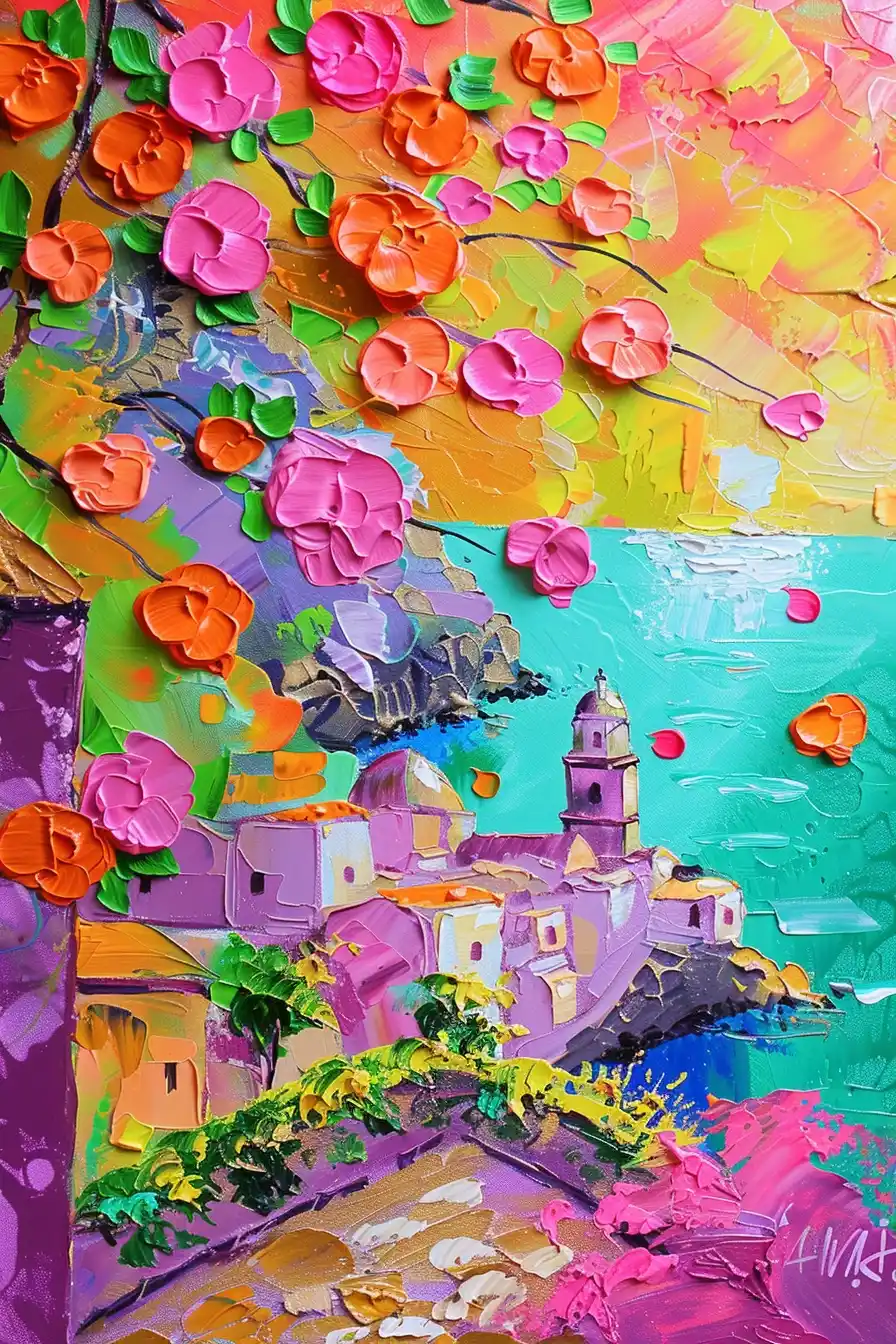 Abstract Amalfi Coast Palette