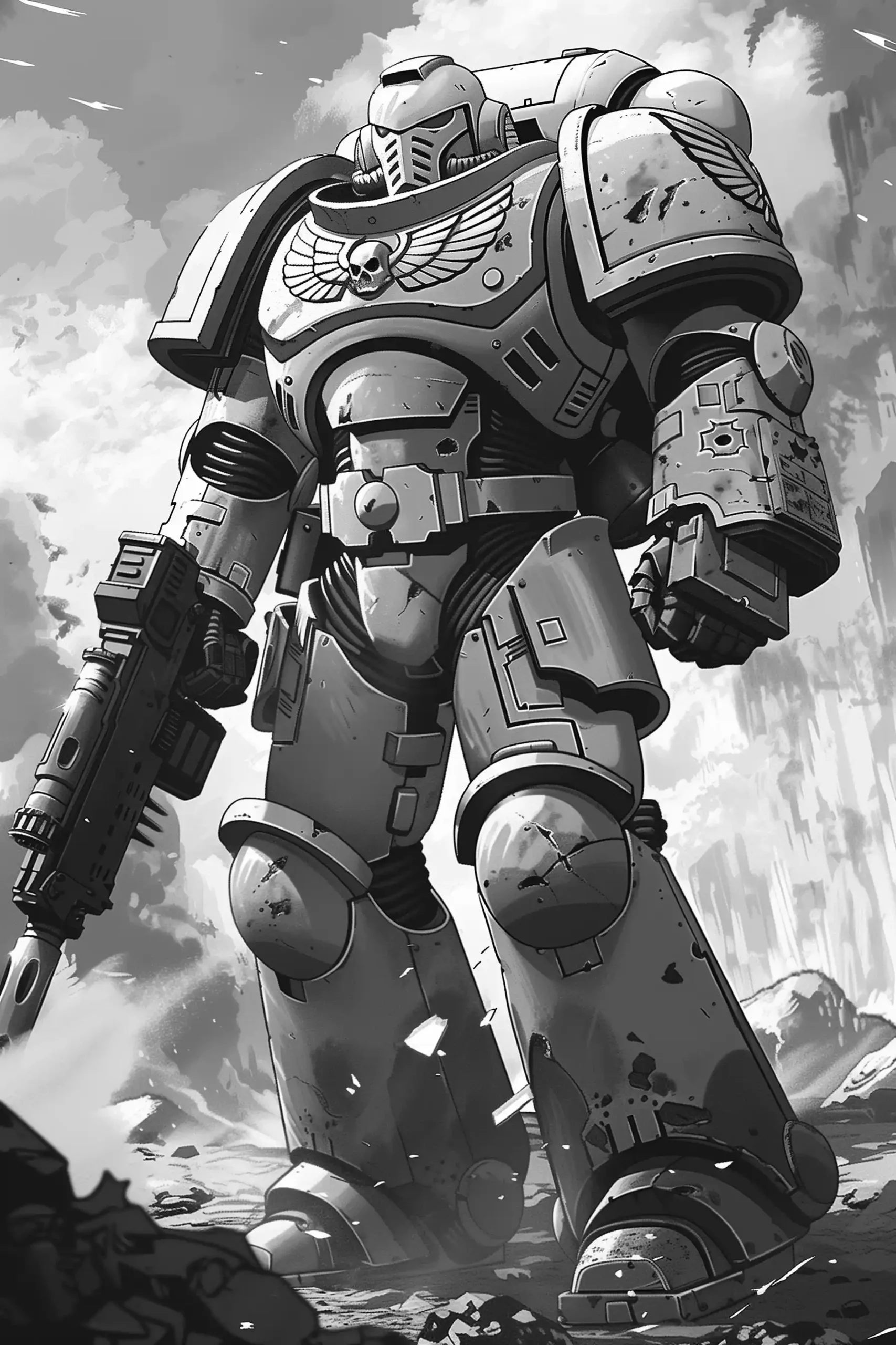 90s Anime Space Marine