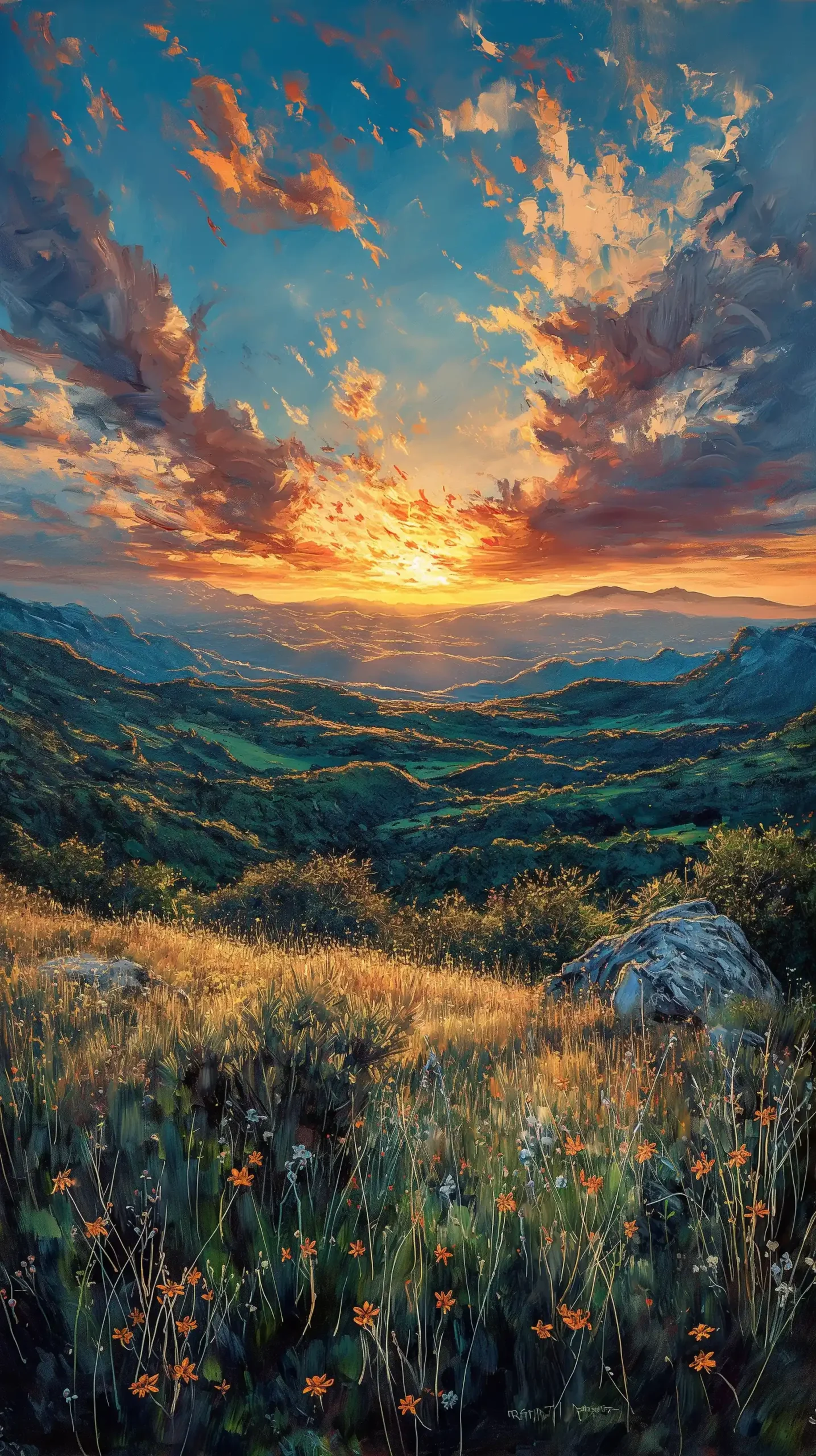 Realistic Los Padres Sunset