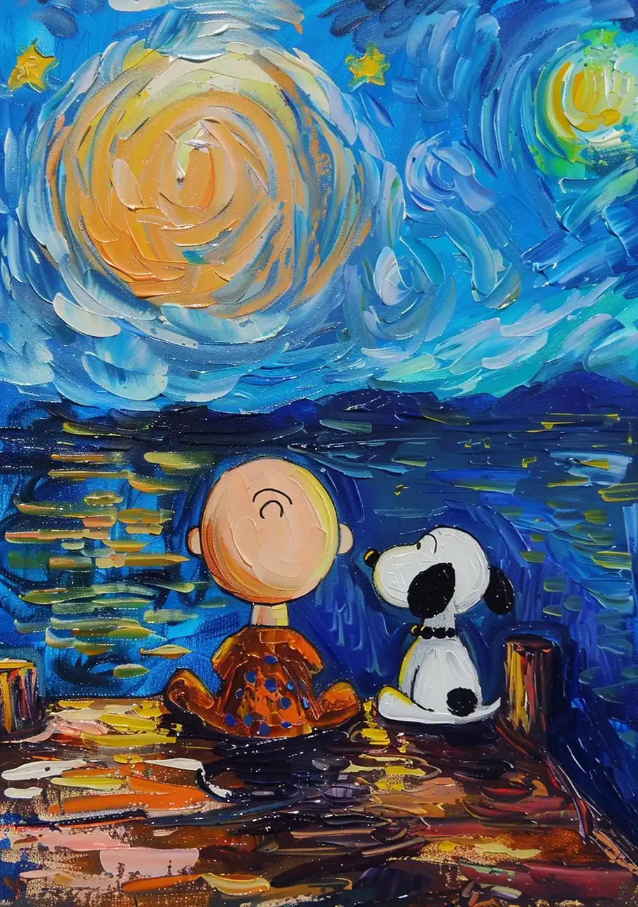 Starry Night Dock Scene