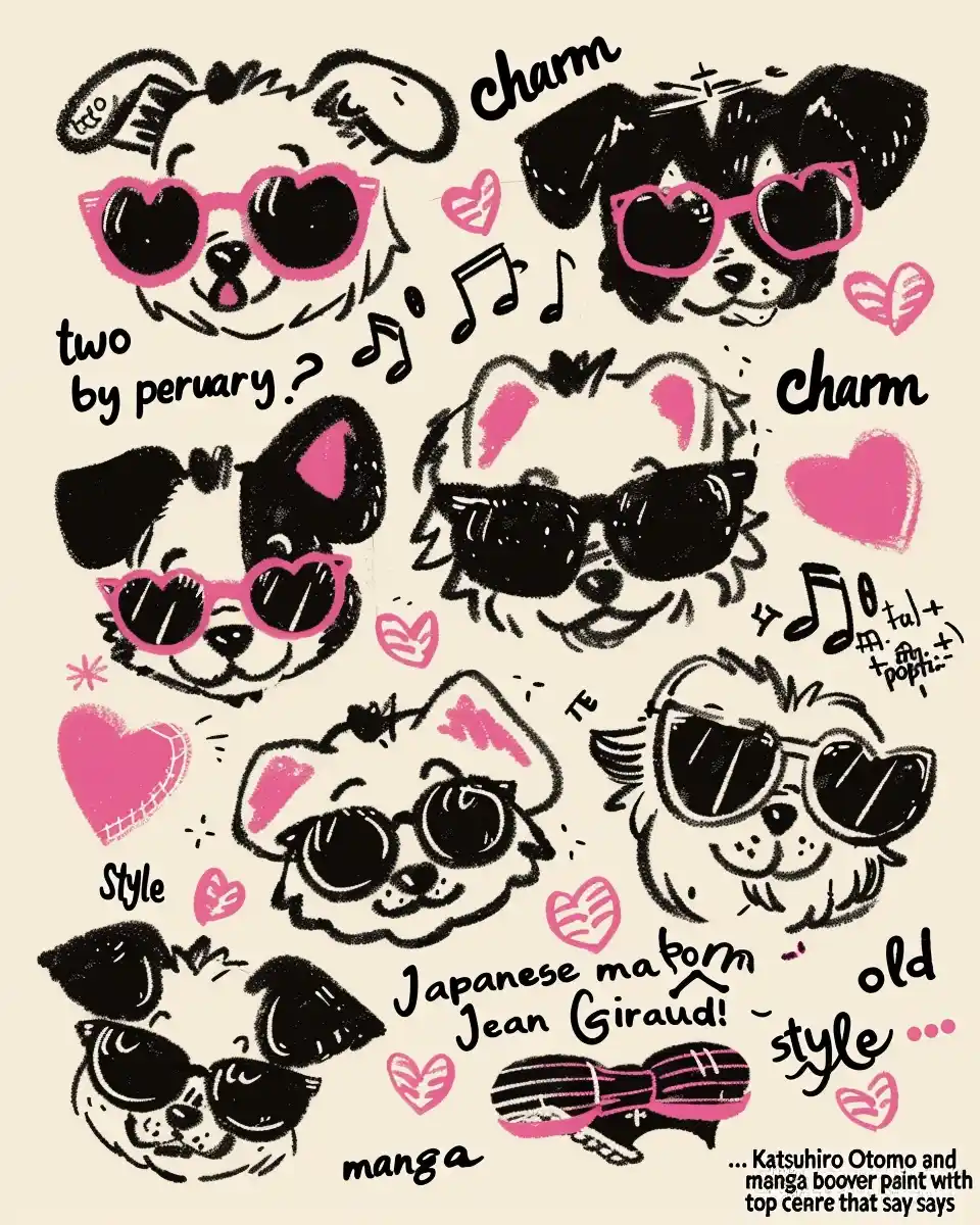 Vintage Dog Sticker Sheet