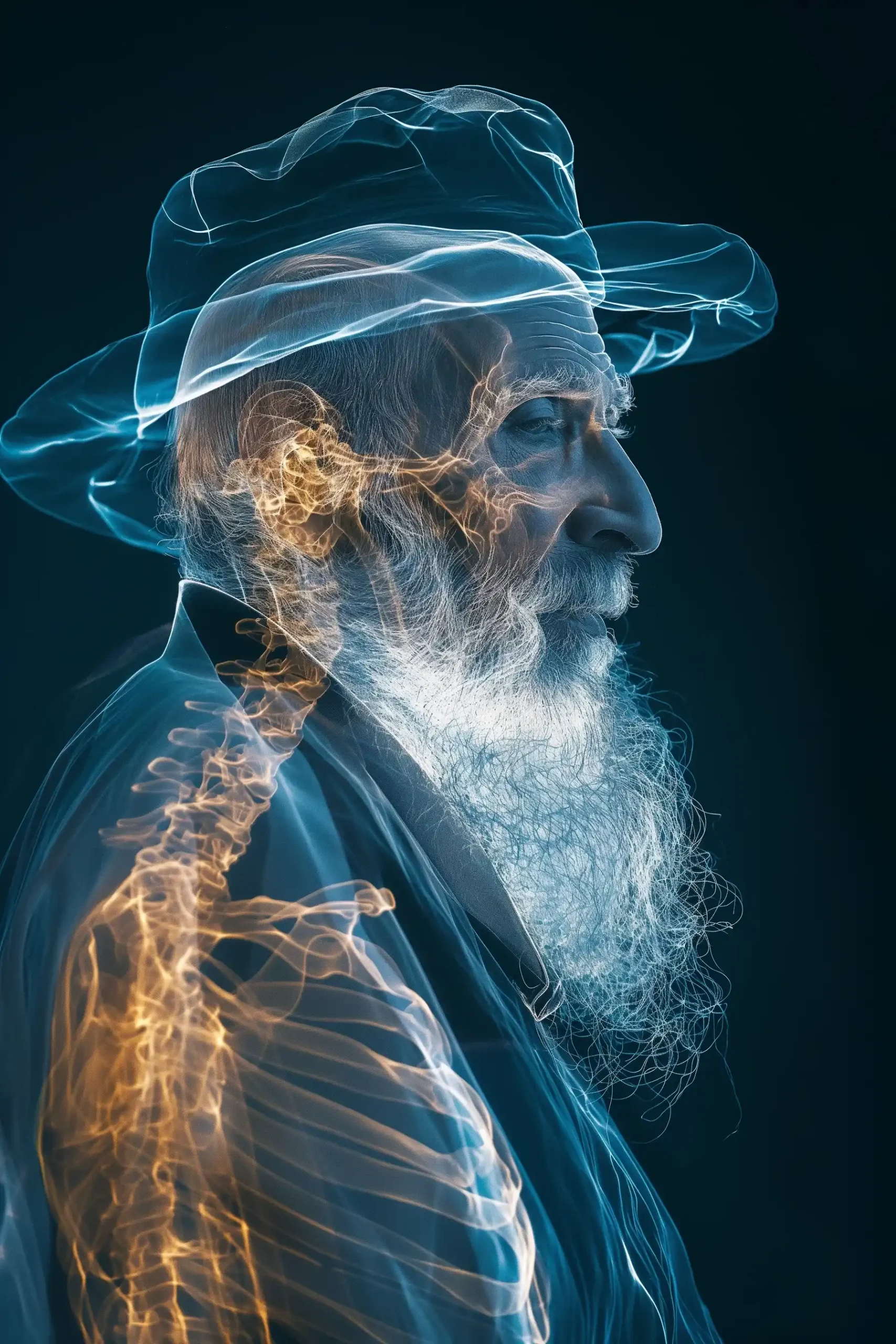 Translucent Rabbi Light Painting