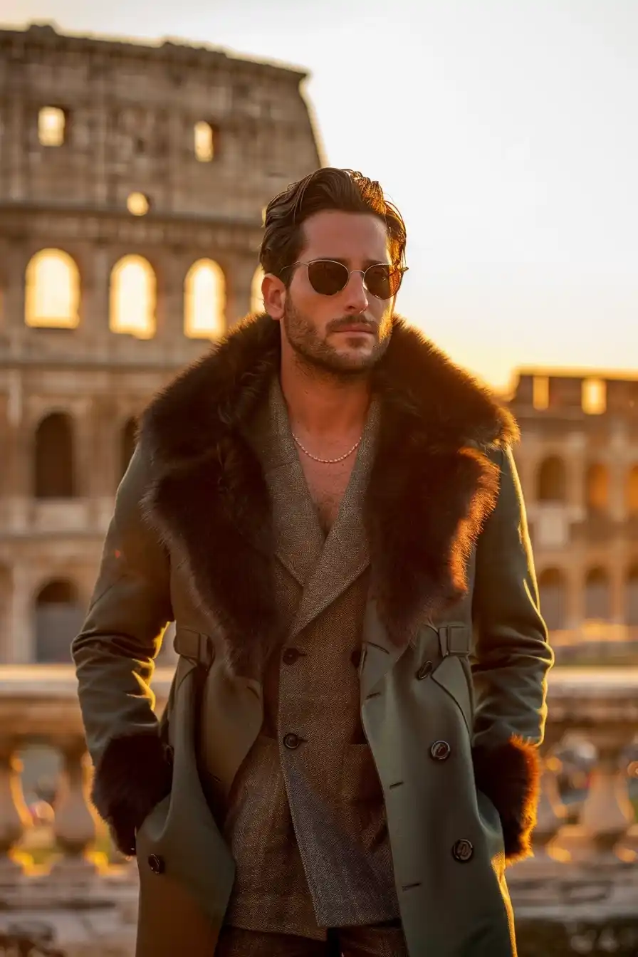 Italian Man at Coliseum