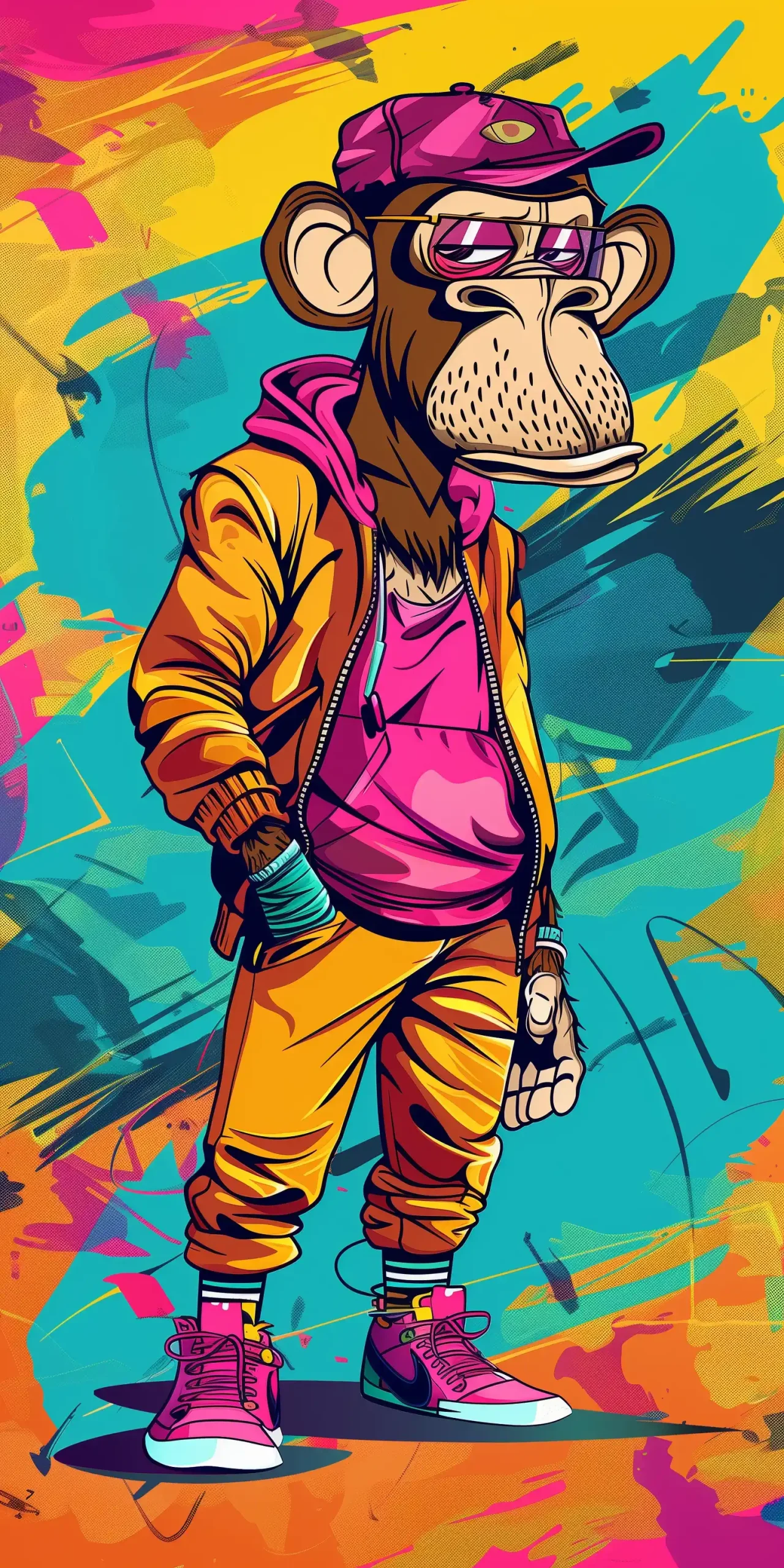 Whimsical Pop Ape Character