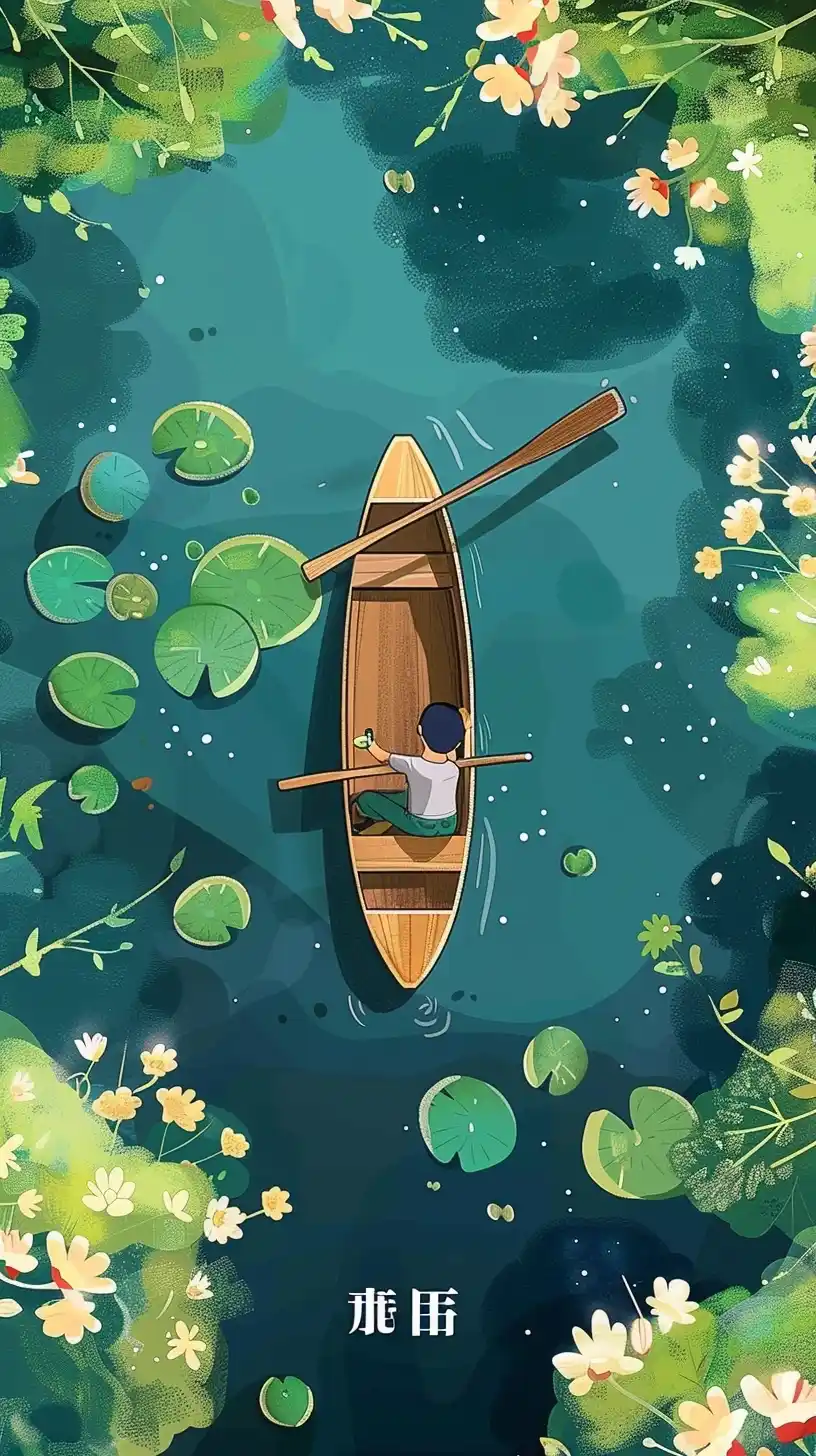 Chinese Lake View Poster