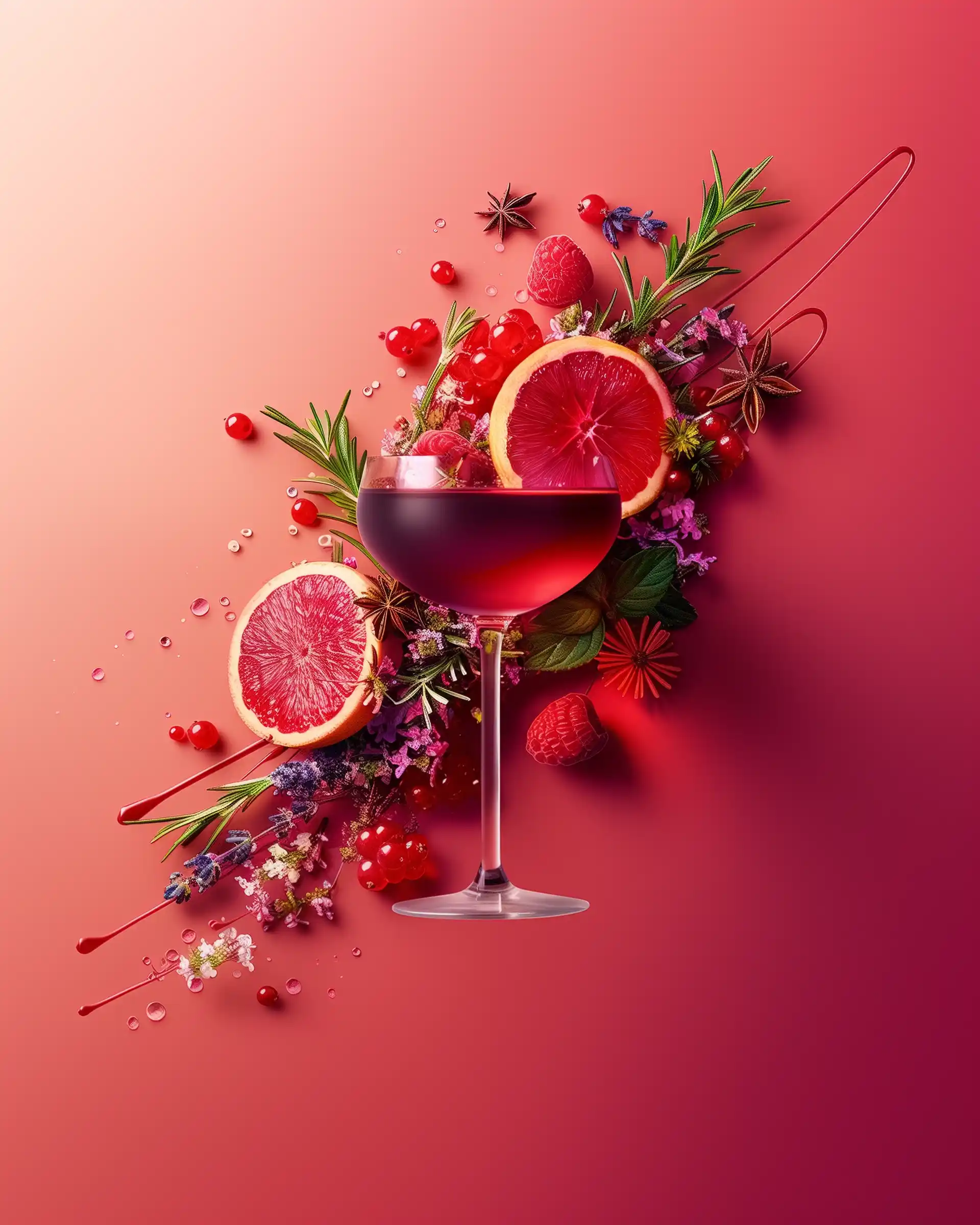 Artistic Gin Advertisement
