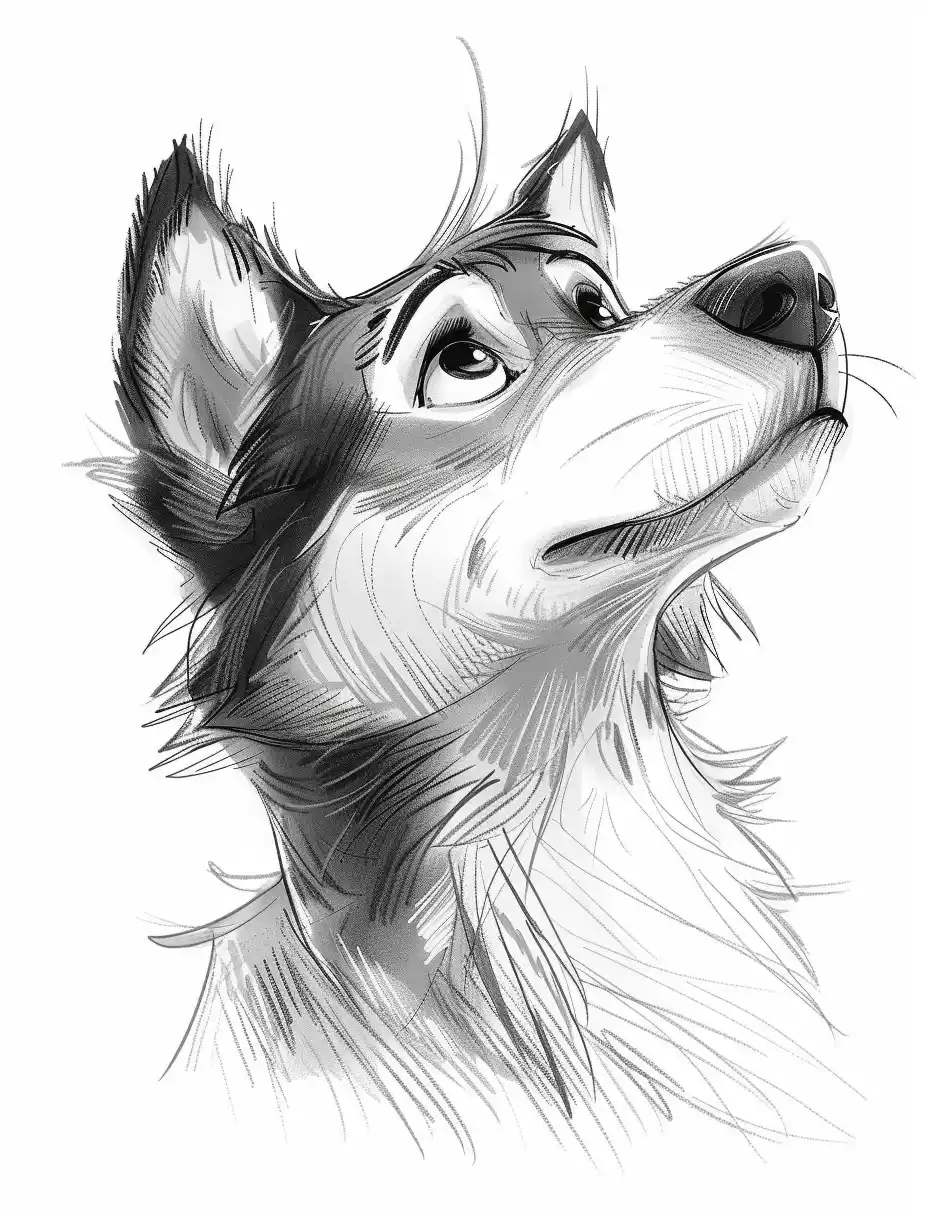 Thick-lined Drunk Husky
