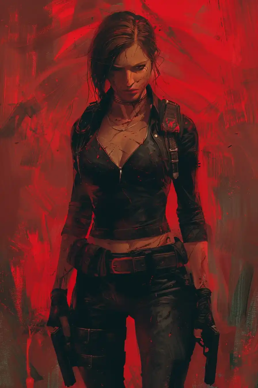 Graphic Jill Valentine Portrait