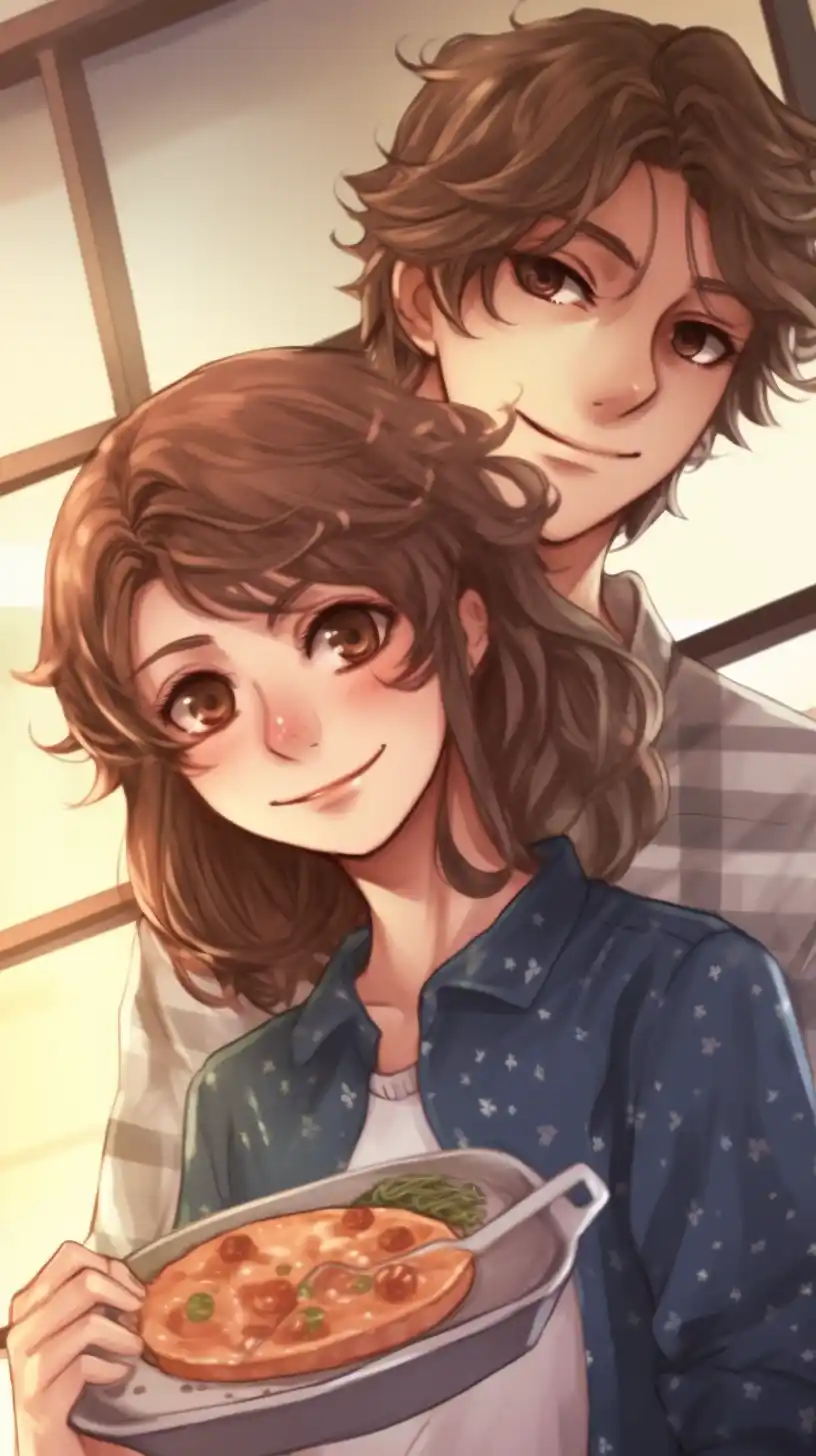 Realistic Anime Couple Picnic