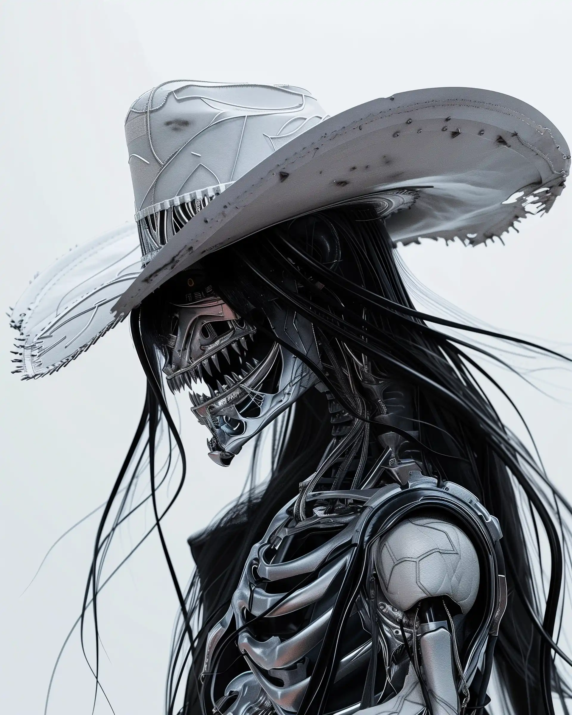 Surreal Robotic Cowboy Hat
