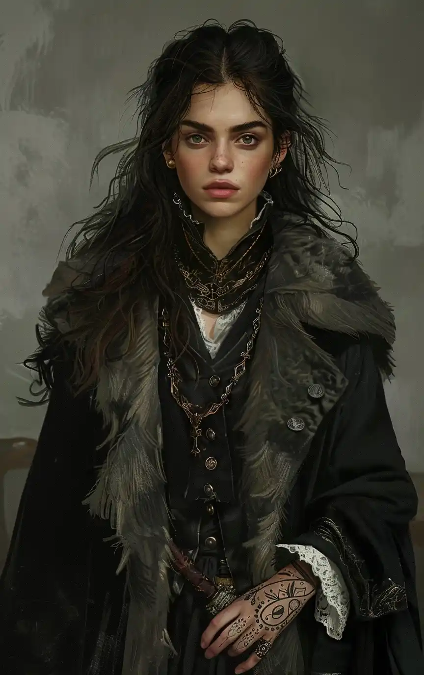 Eastern European Wizardess in Fur Robes