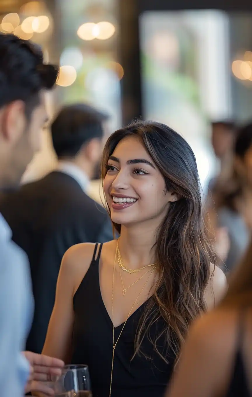 Persian Woman in Conversation