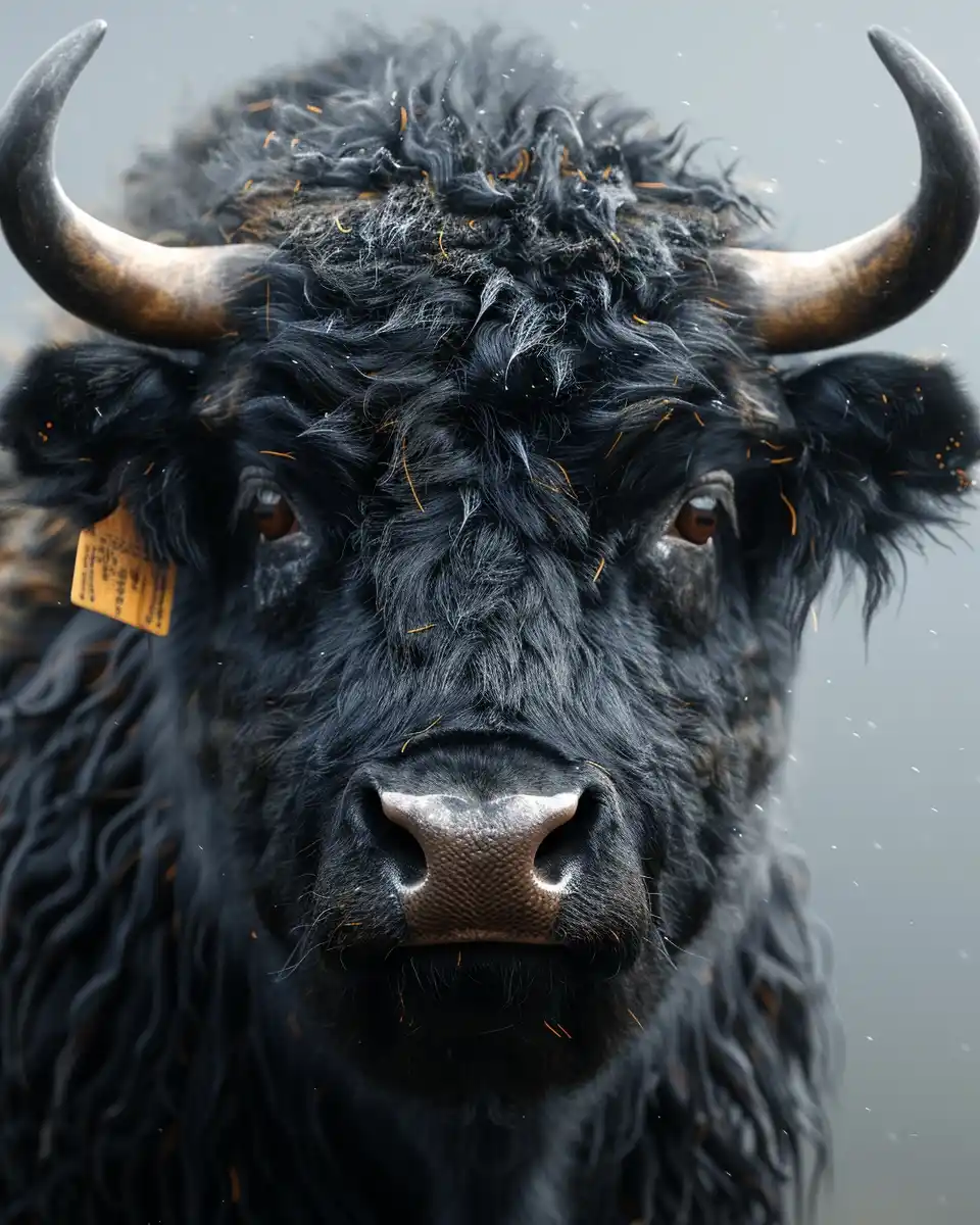Realistic Yak Fur Portrait