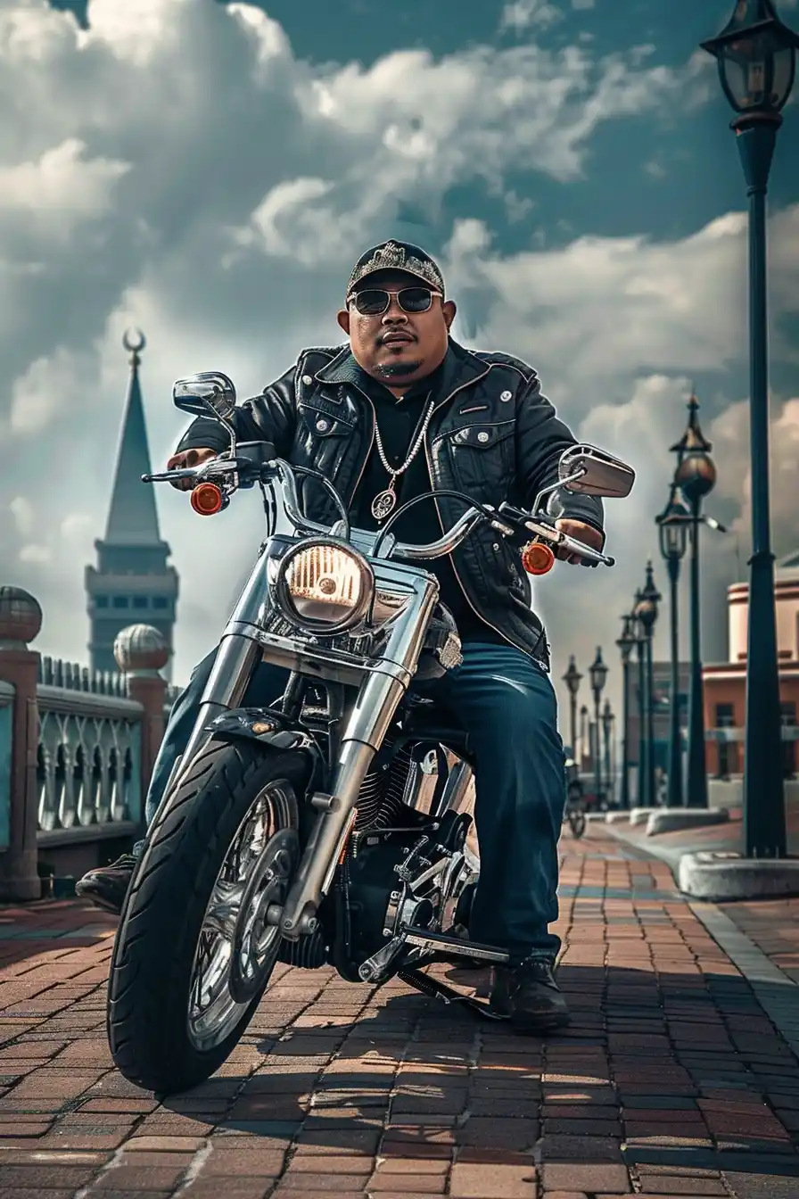 Realistic Malay Biker NYC