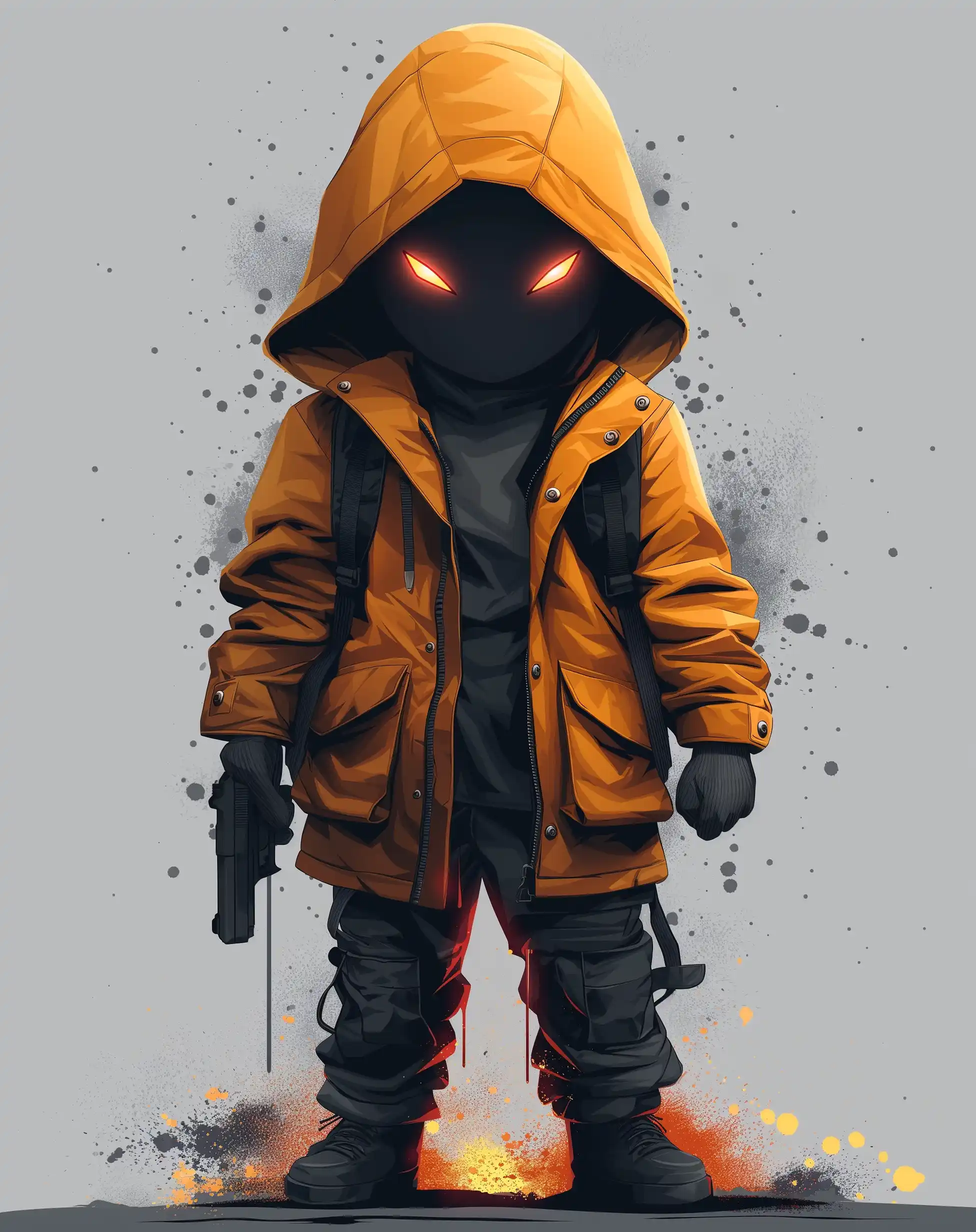 Vector Hooded Hacker