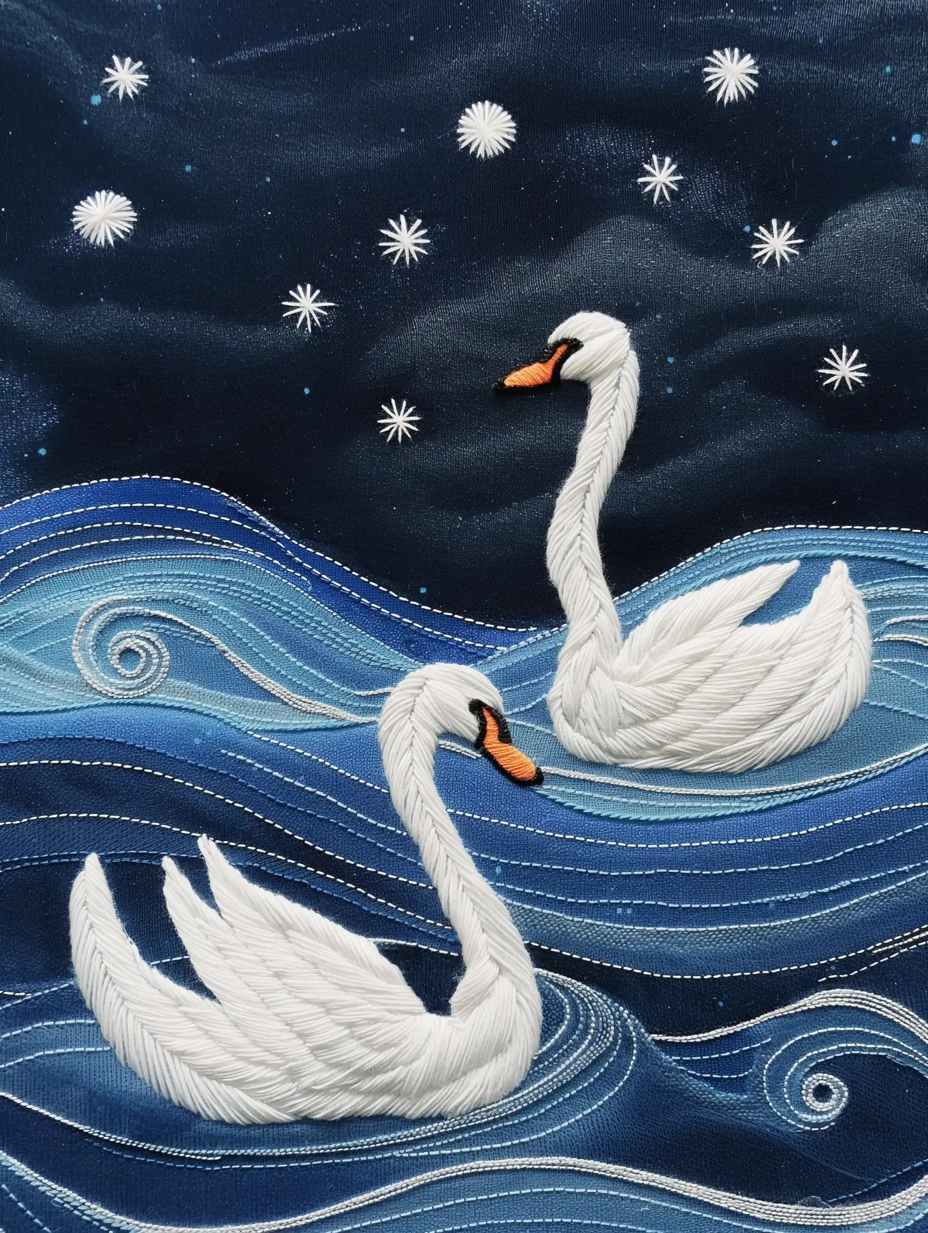Swan Embroidery Night