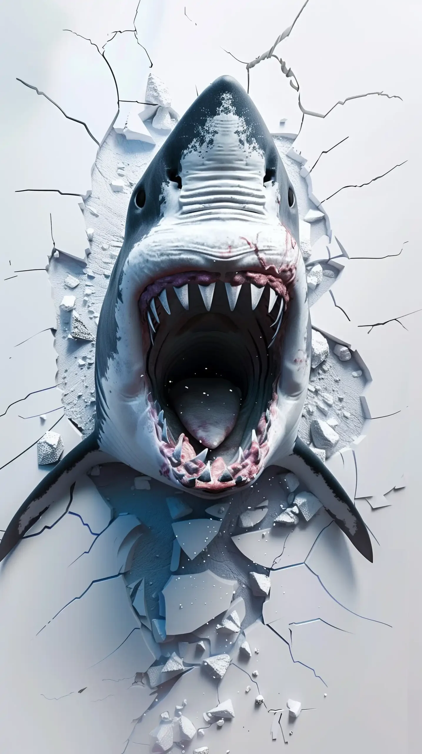3D Shark Wall Breaker