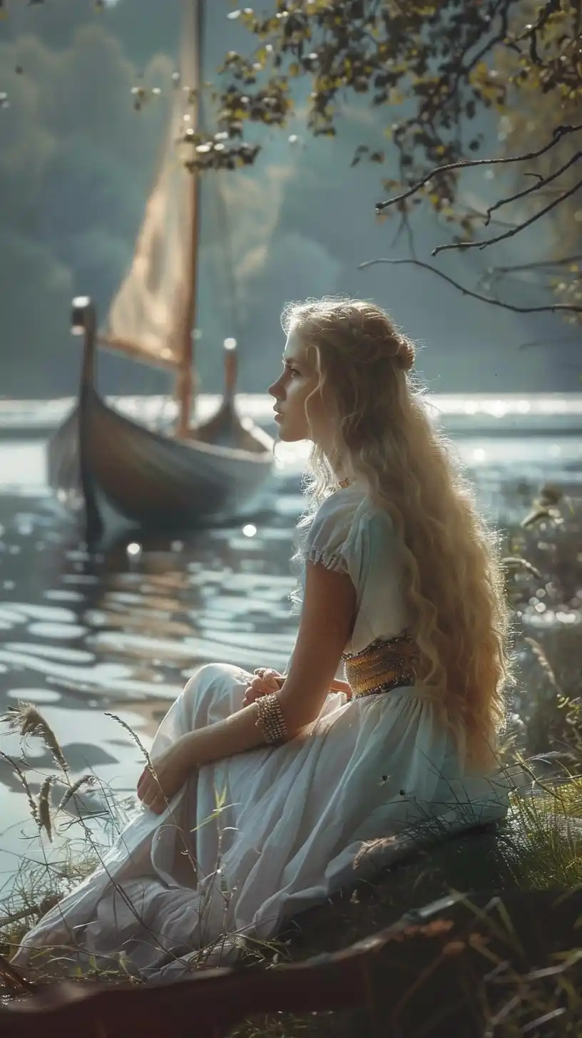 Viking Woman in Nature