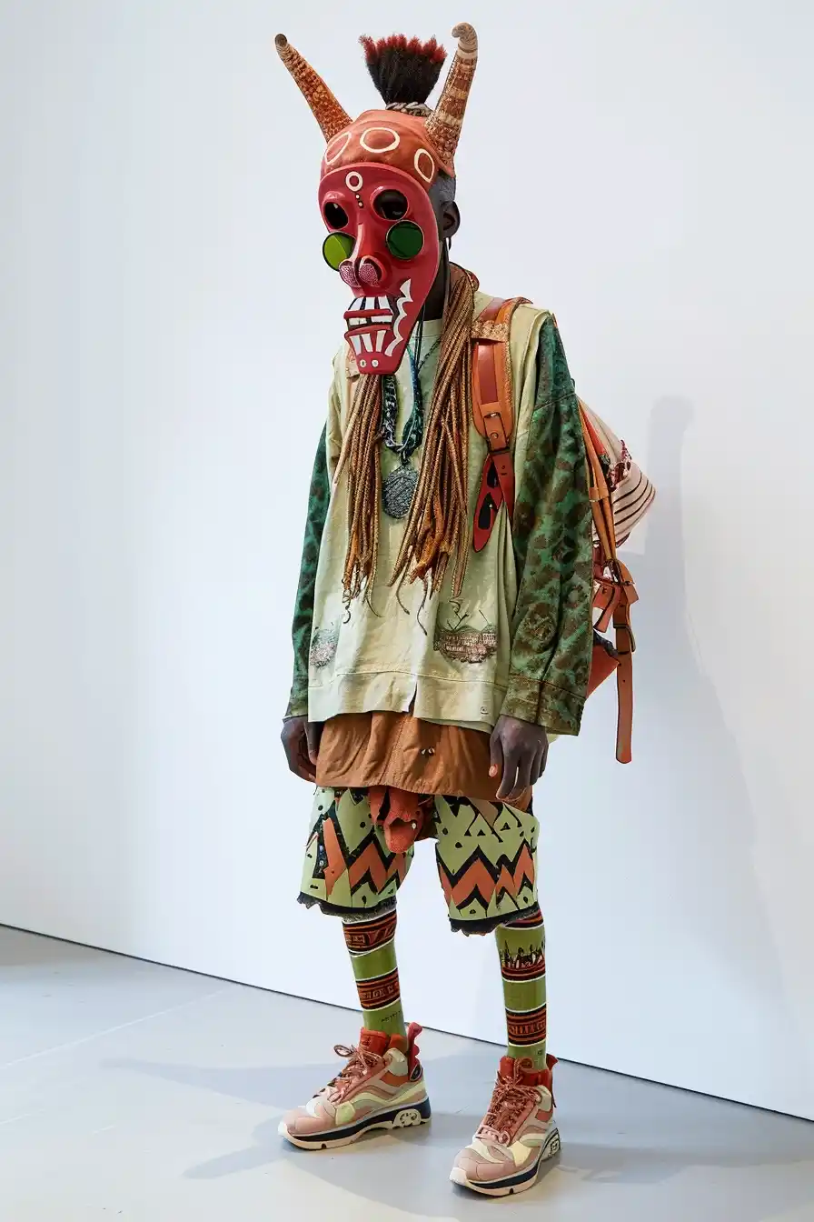 Fashion Models in Art Gallery