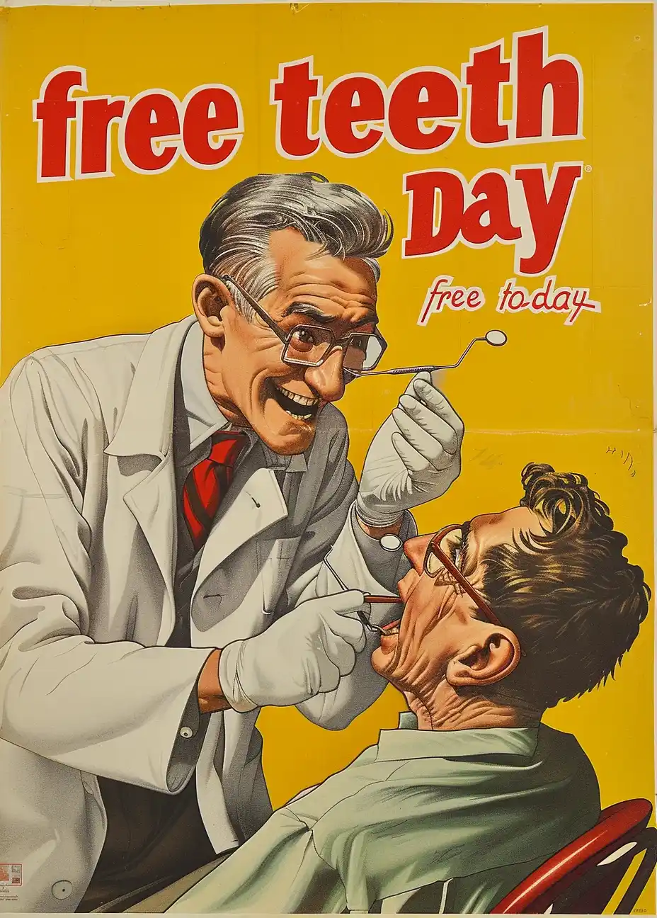 Vintage Dental Care Poster