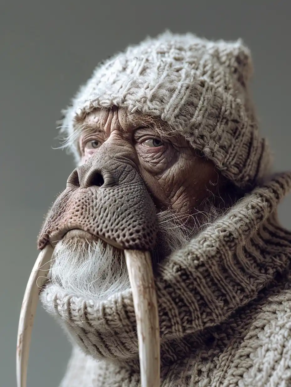 Walrus-Man Portrait Study