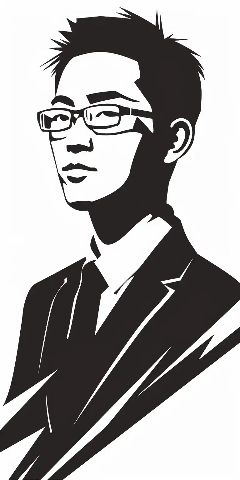 Silhouette Japanese Business Icon