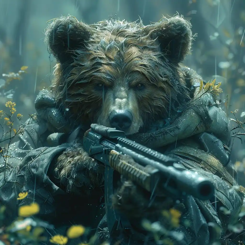 Front View Hunter Bear