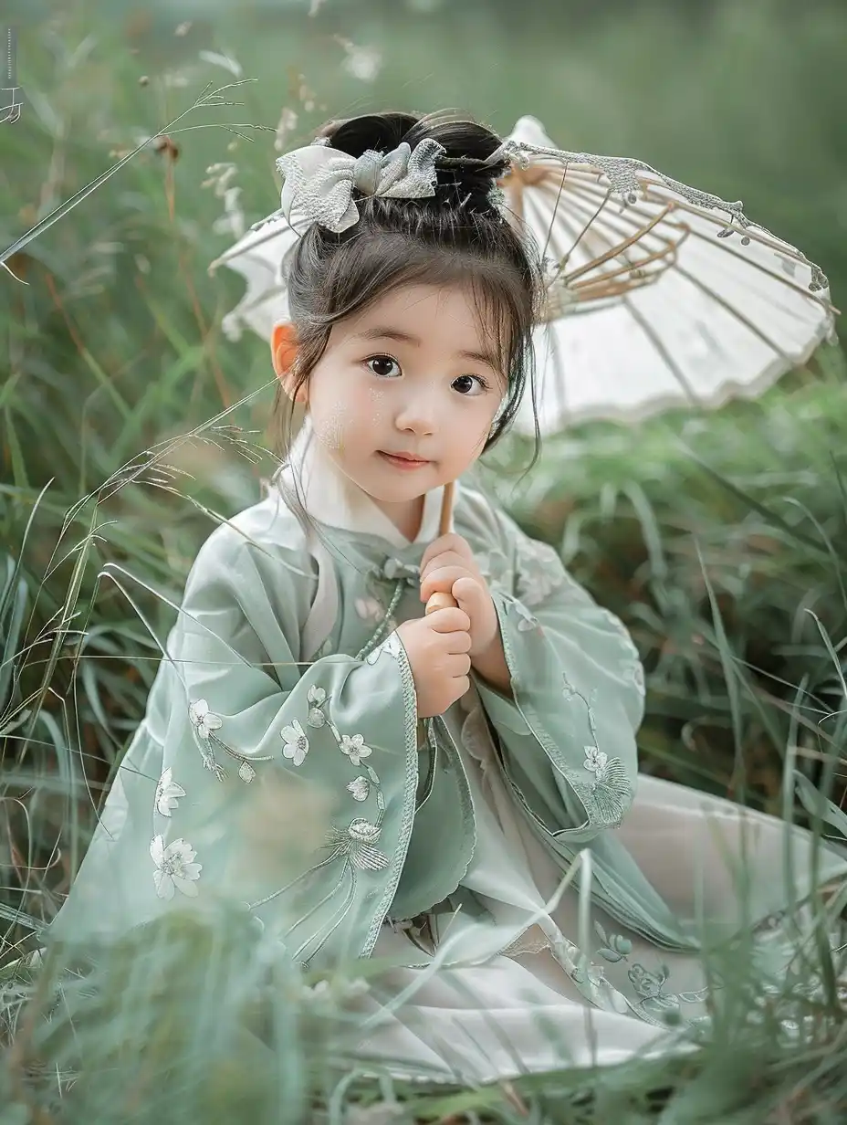 Dreamy Hanfu Baby Portrait