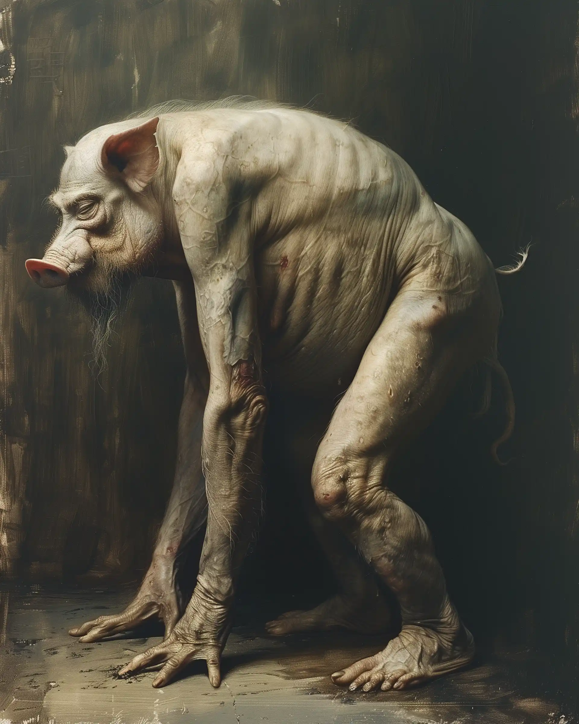 Evolution to Pig Stylized