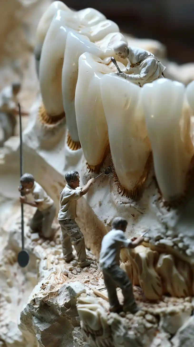 Miniature Tooth Engraving Display