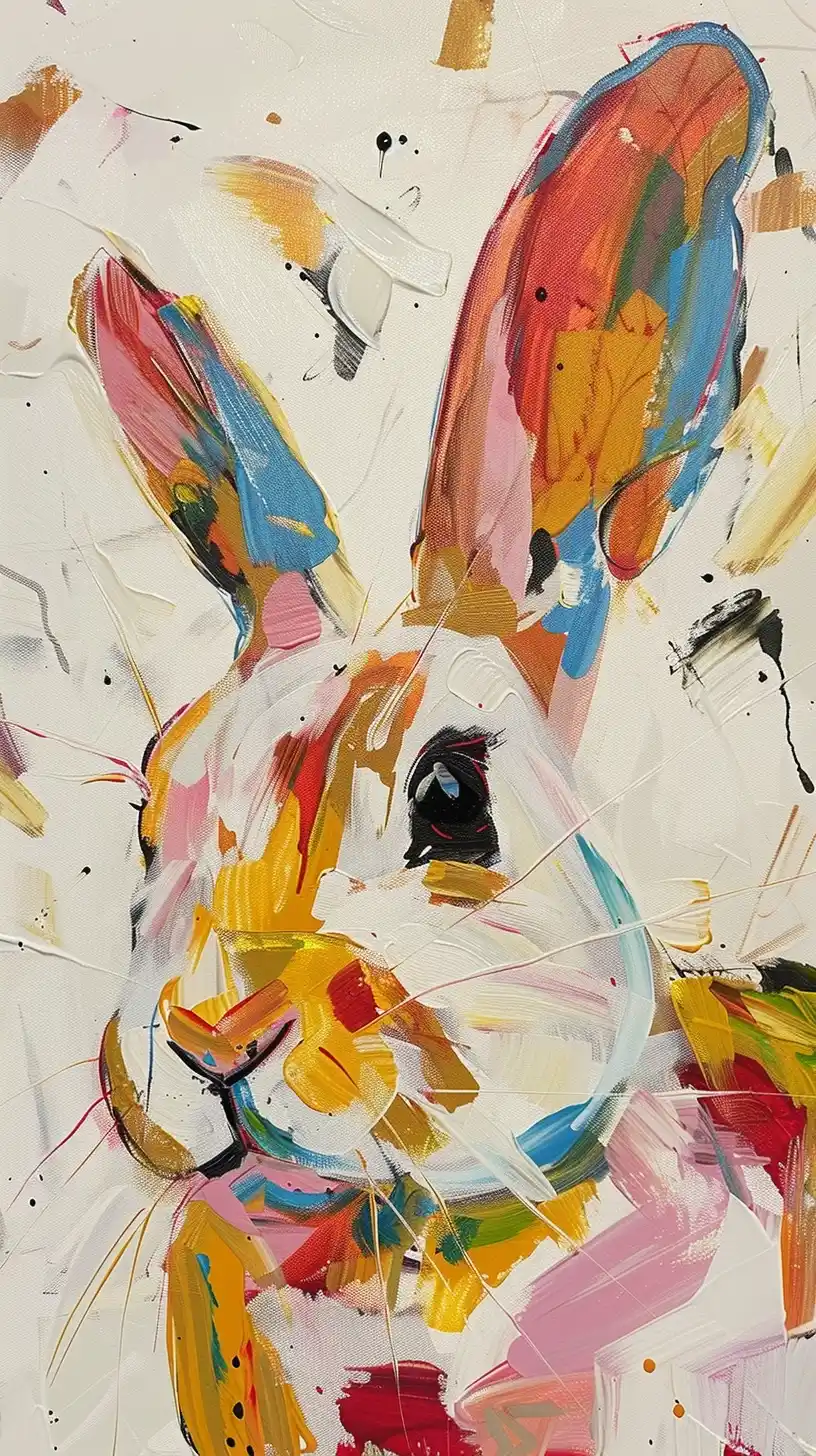 Abstract Rabbit by Maud Lewis