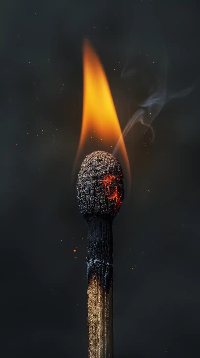 Hyperrealistic Black Match