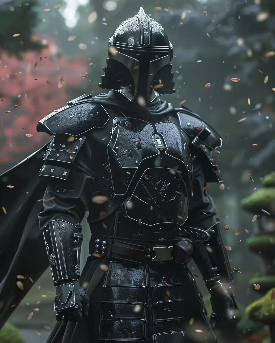 Mandalorian Samurai Bonsai Garden