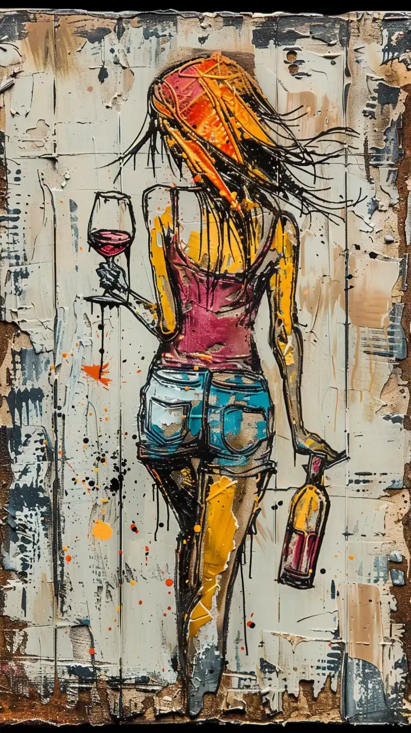 Chaos Woman with Wine