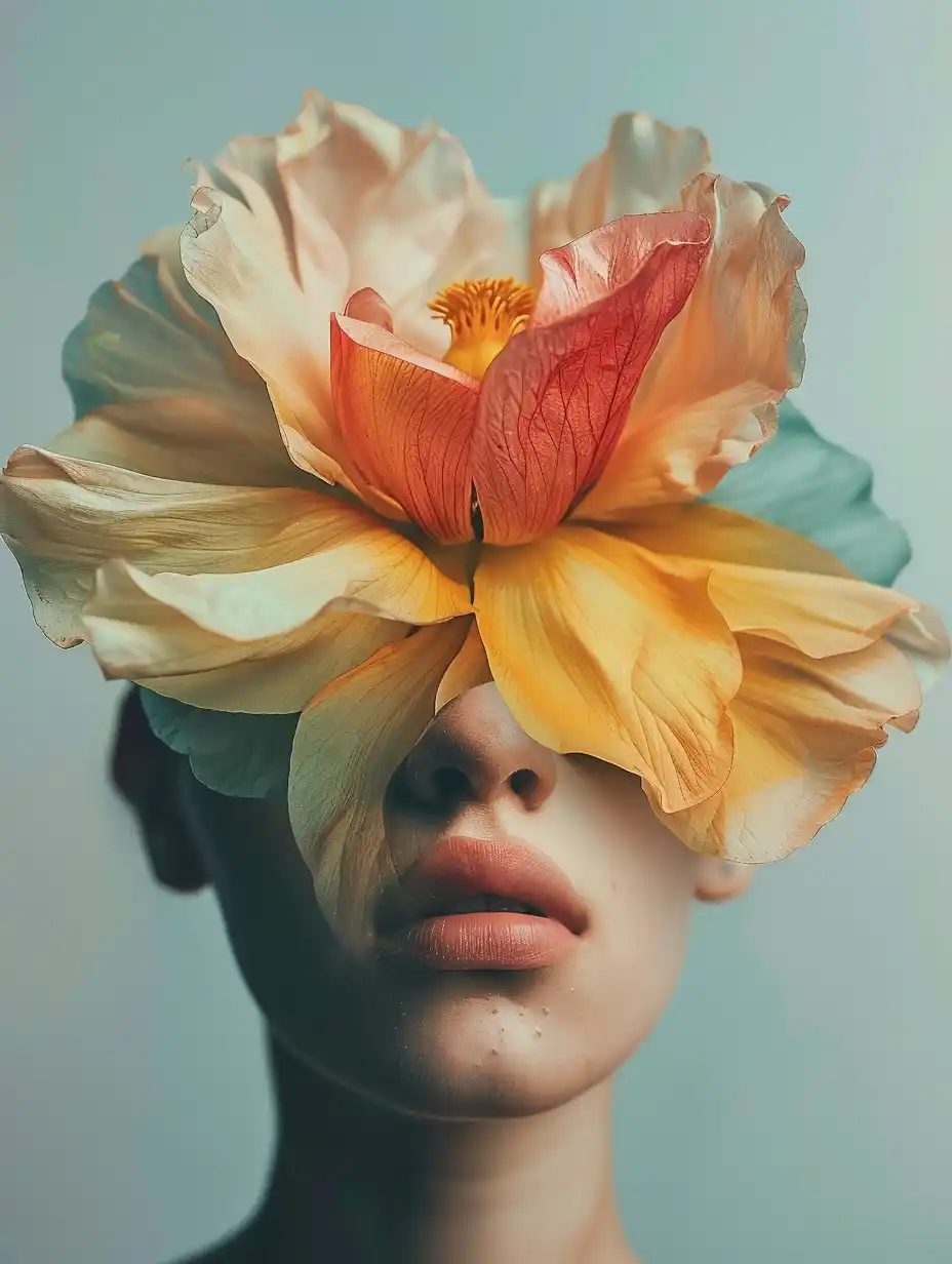 Floral Face Portrait