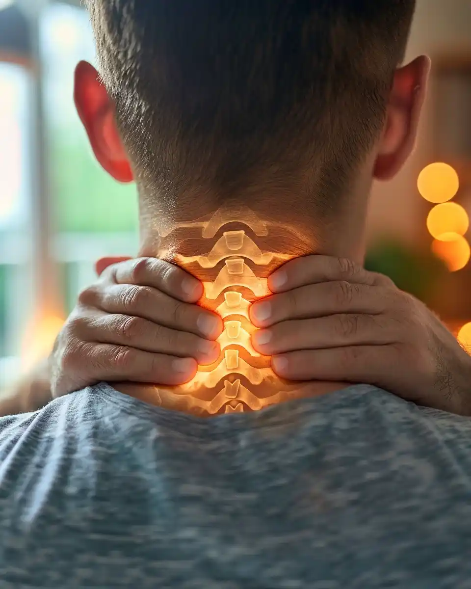 Highlighted Neck Pain Photo