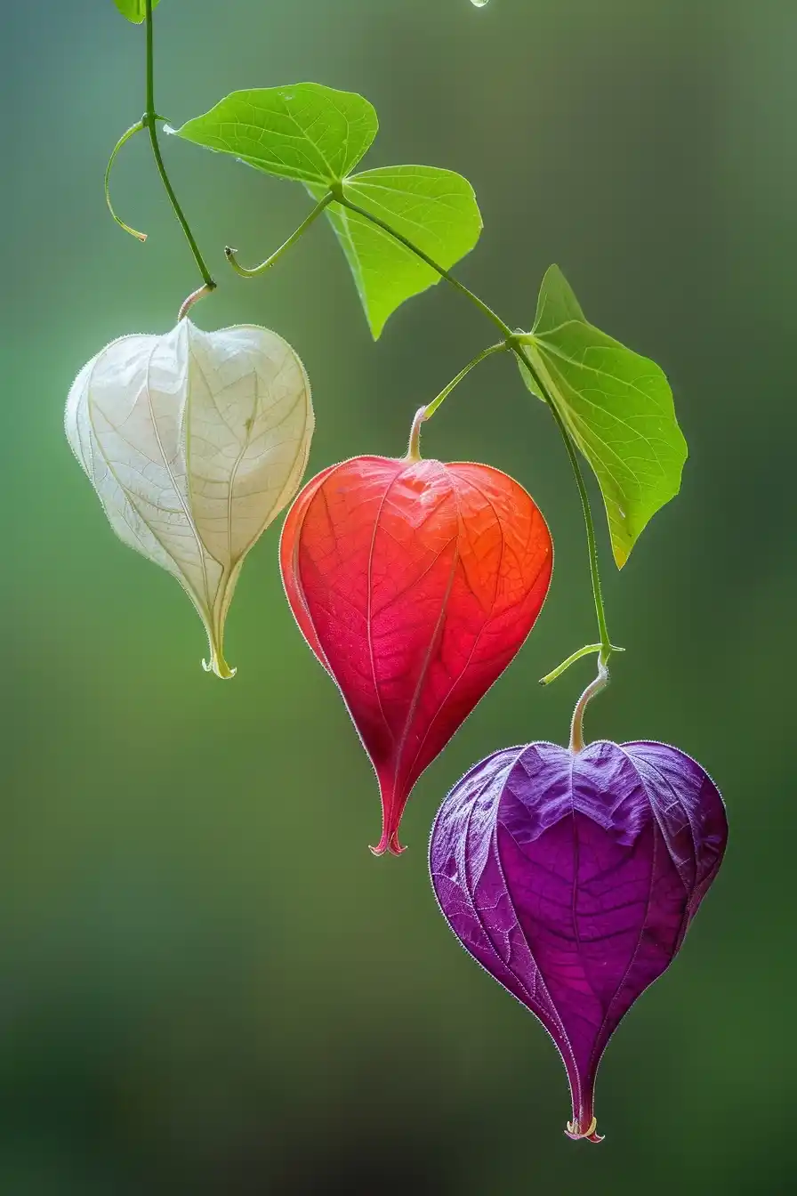 Vibrant Physalis Trio Portrait