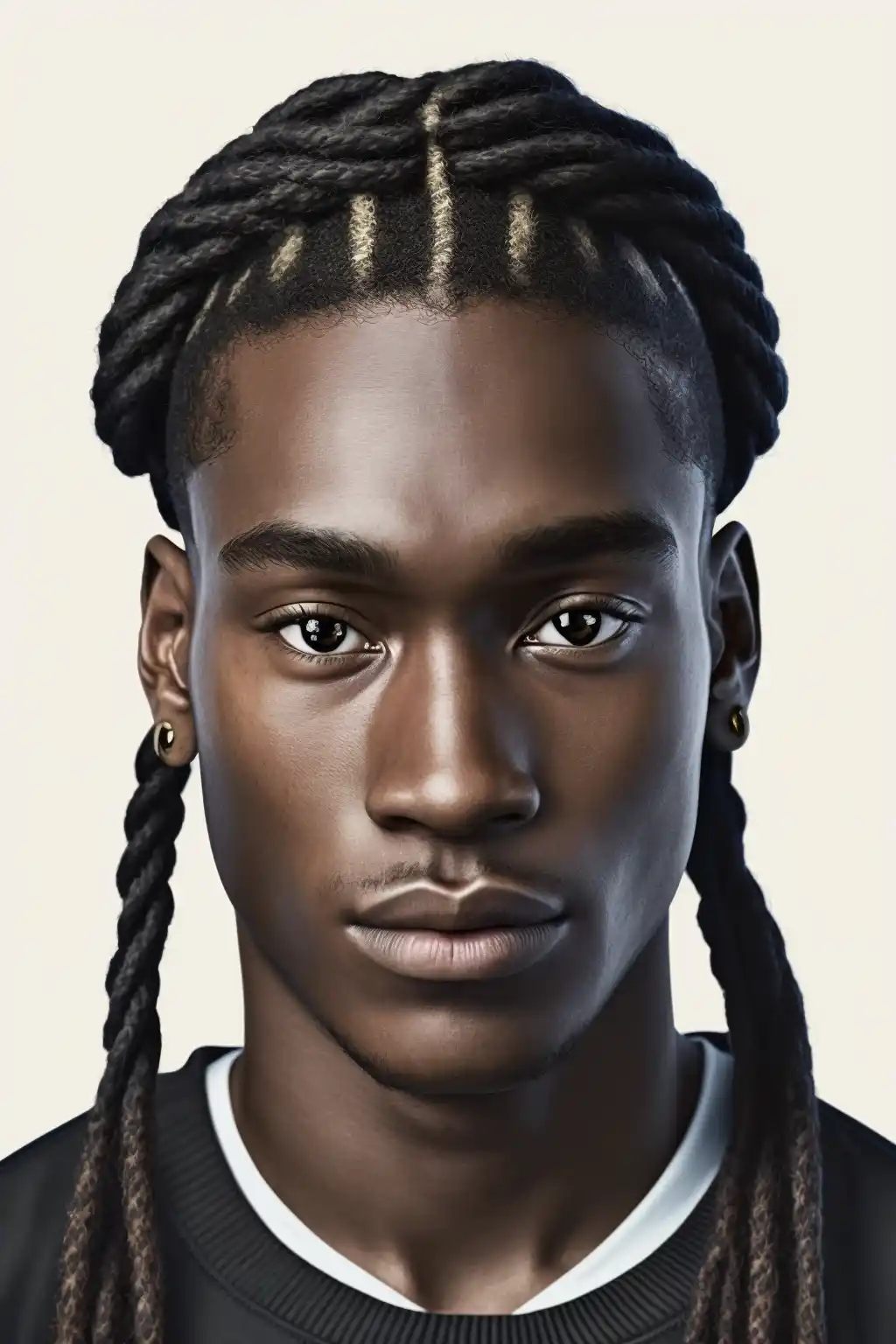 Ultra Realistic Black Footballer