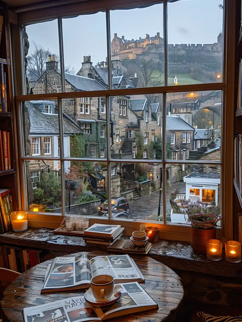 Edinburgh Coffee Shop Scene