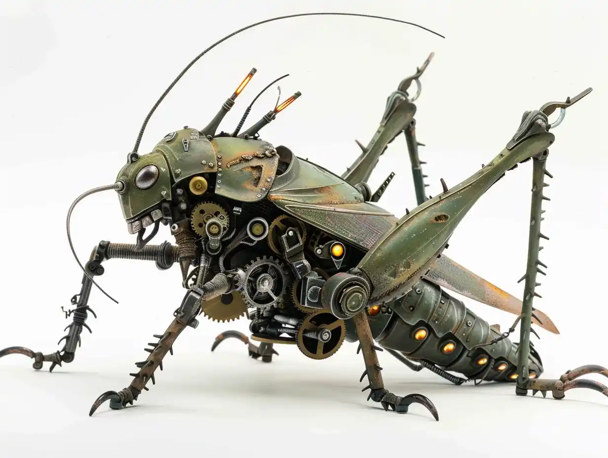 Mechanical Grasshopper in Action