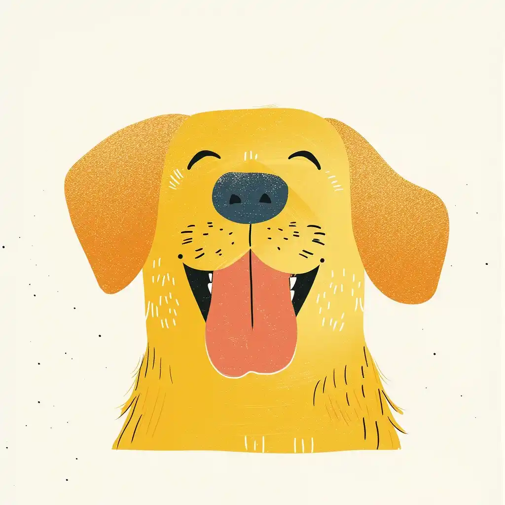Abstract Retriever Portrait