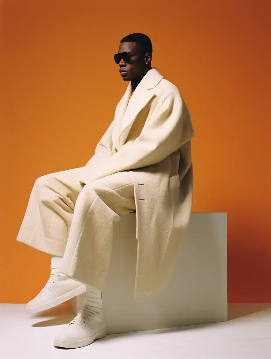 Black Man on Cube
