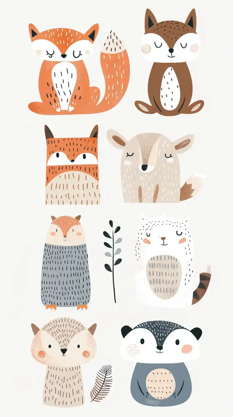 Organic Animal Cliparts Klassen Style