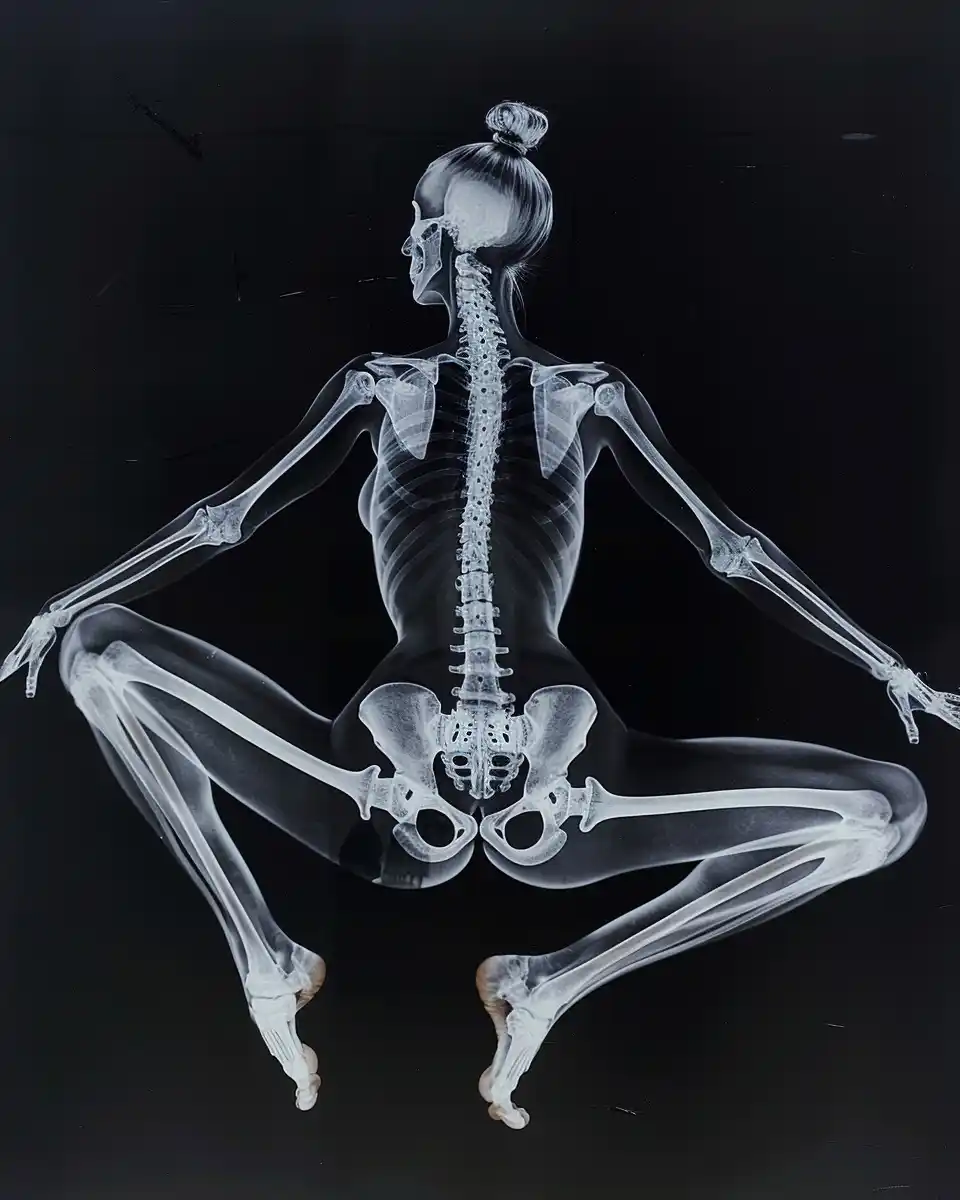 Raw Split X-Ray Woman