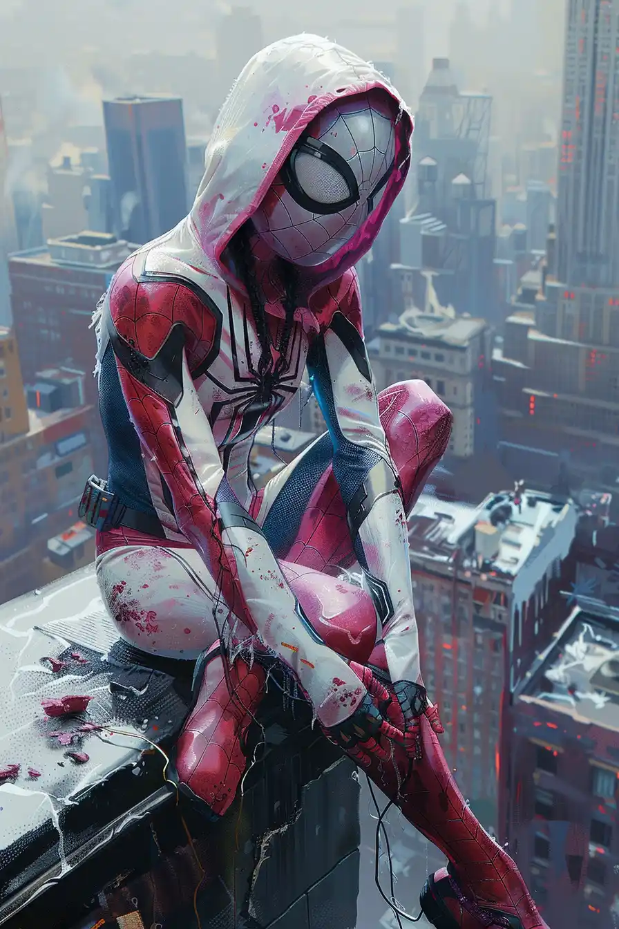 Epic Spider Gwen Rooftop