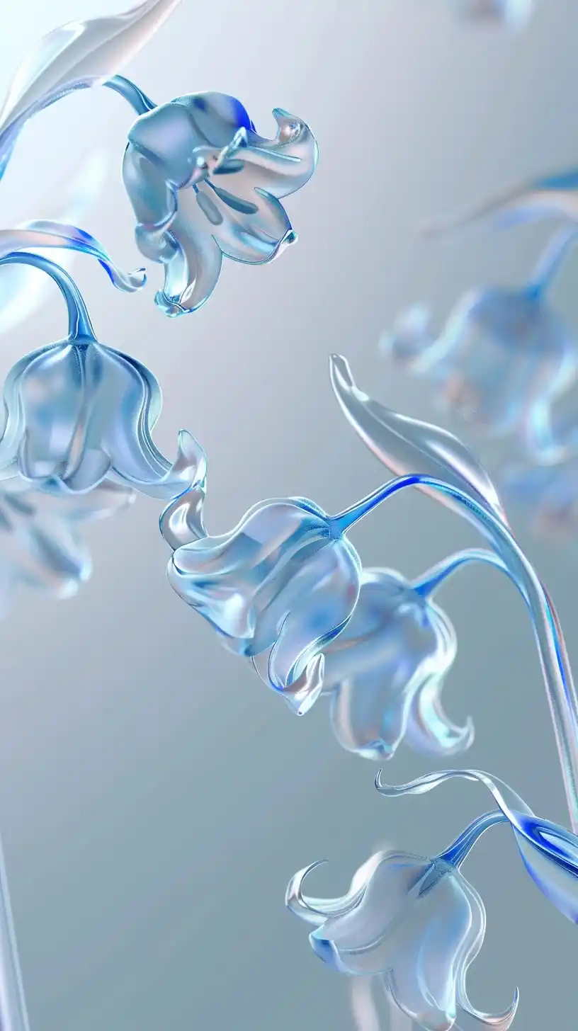 Translucent Lily in Glassy 3D