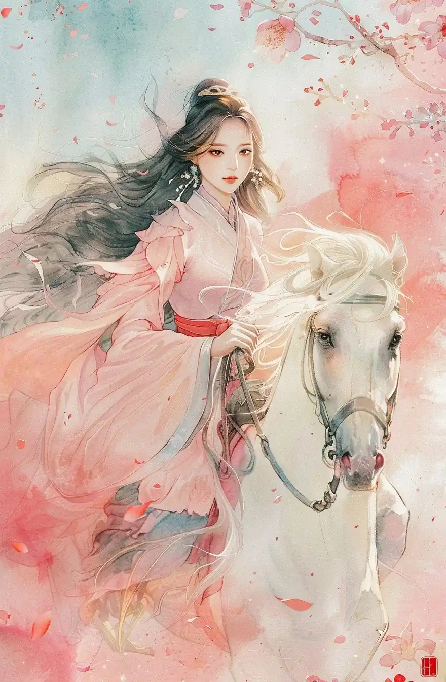 Elegant Equestrian Watercolor
