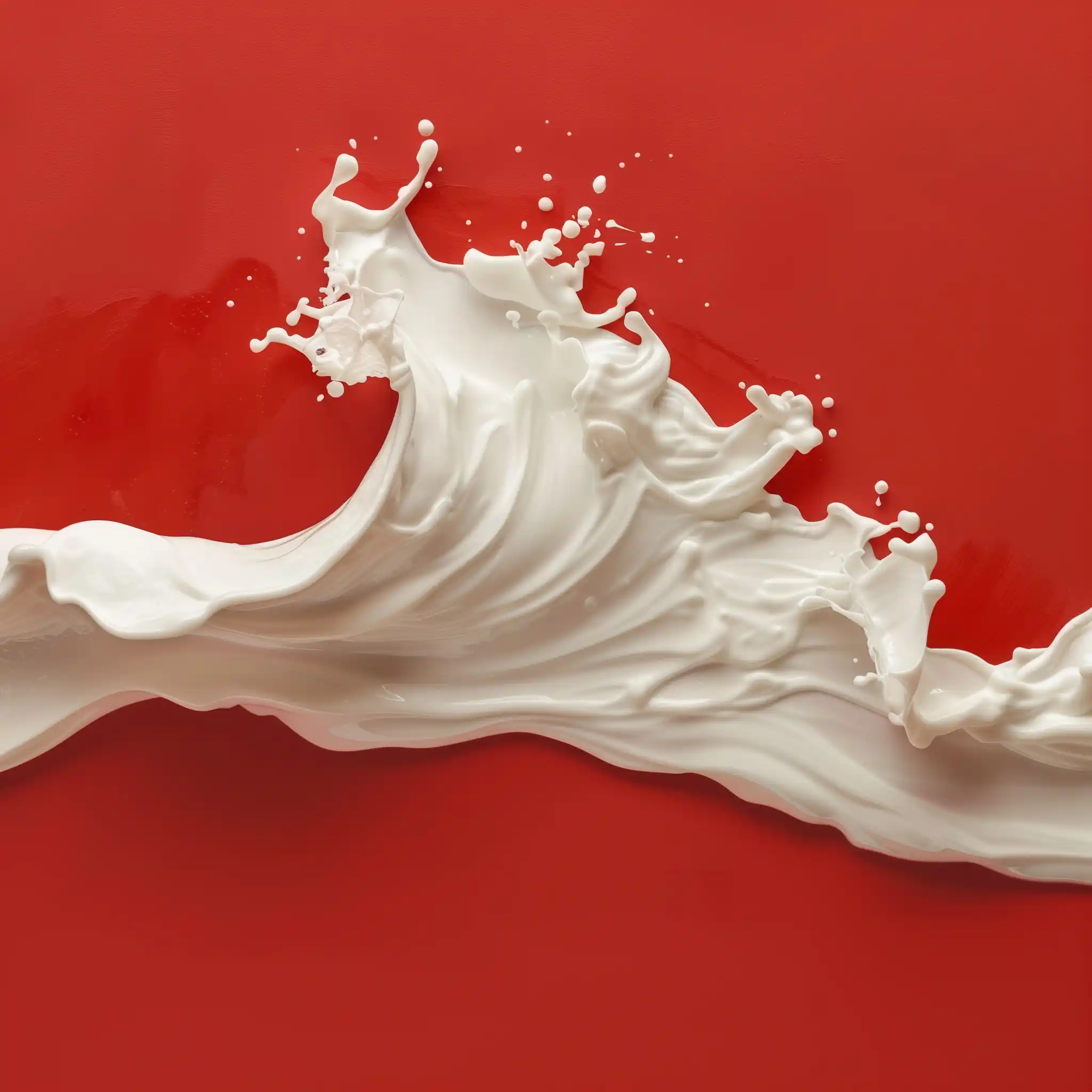 Liquid Wave on Red