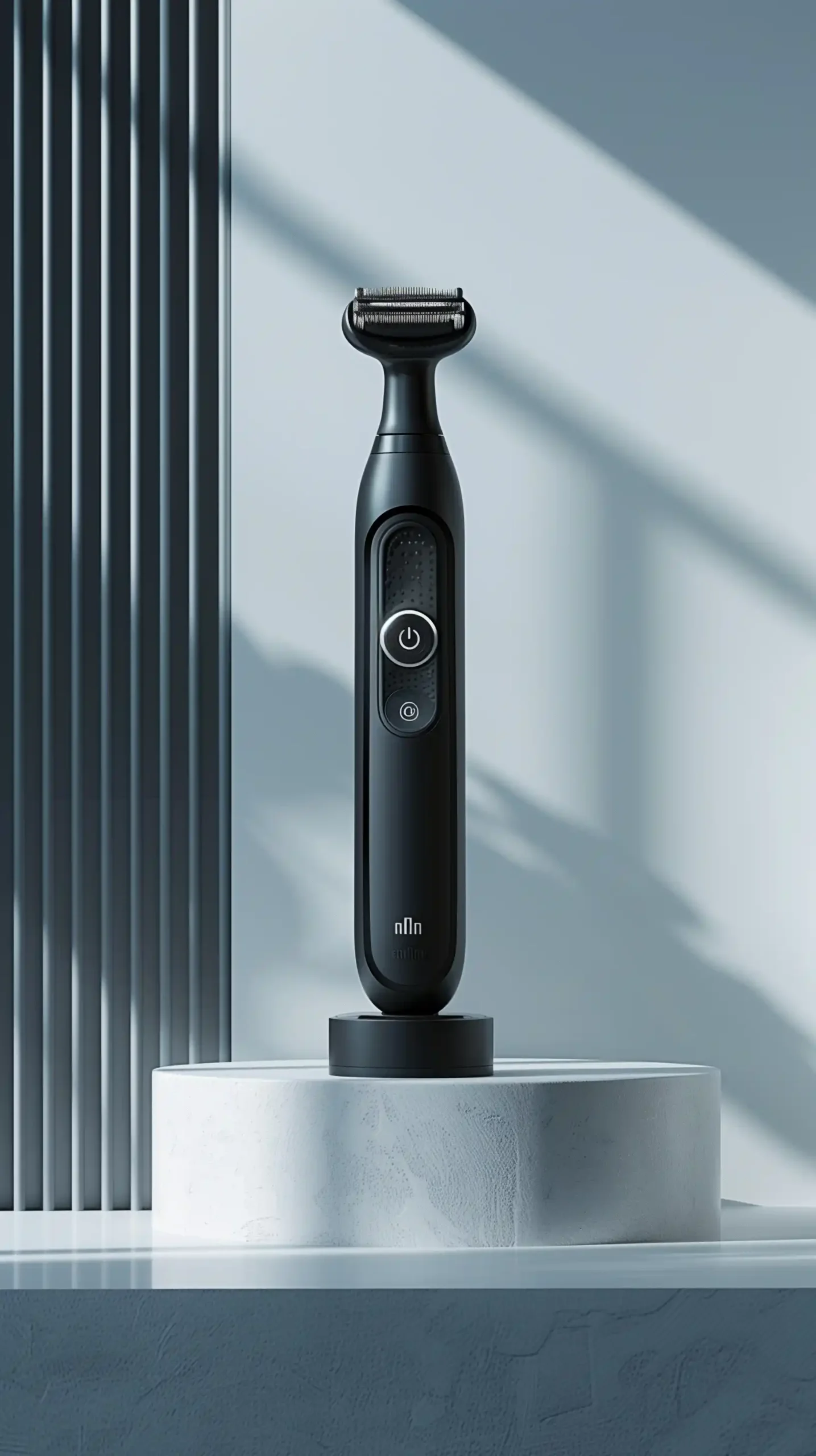 Futuristic Shaver on Stripes