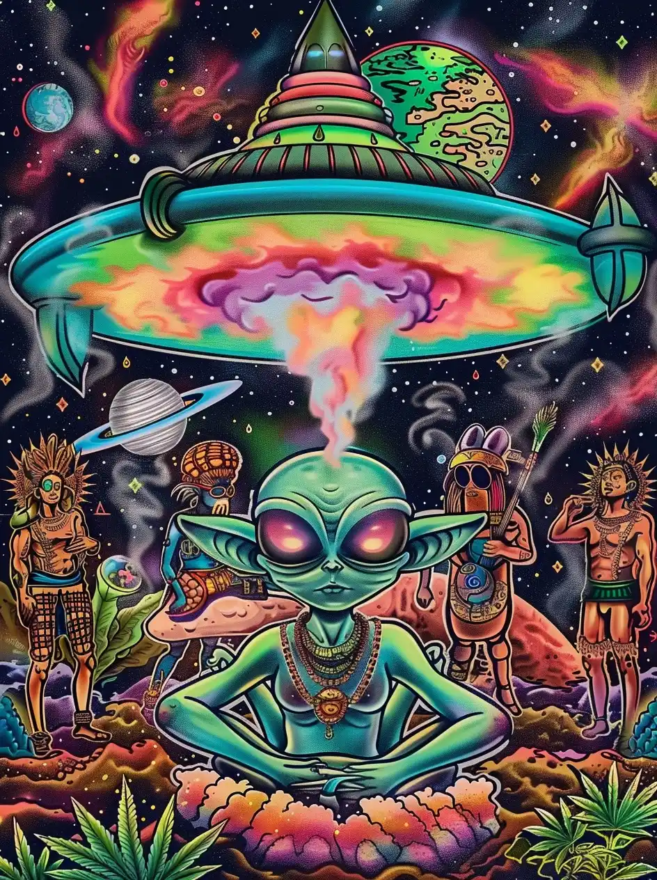 Psychedelic Alien Gathering